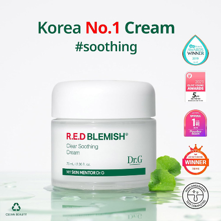کرم آبرسان و تسکین دهنده رد بلمیش دکتر جی Dr.G Red Blemish Clear Soothing