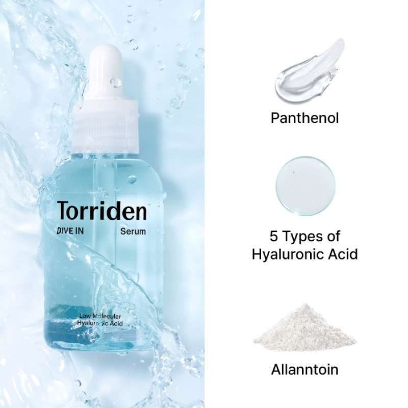 سرم آبرسان هیالورونیک اسید توریدن  Torriden DIVE-IN Low Molecular Hyaluronic Acid Serum