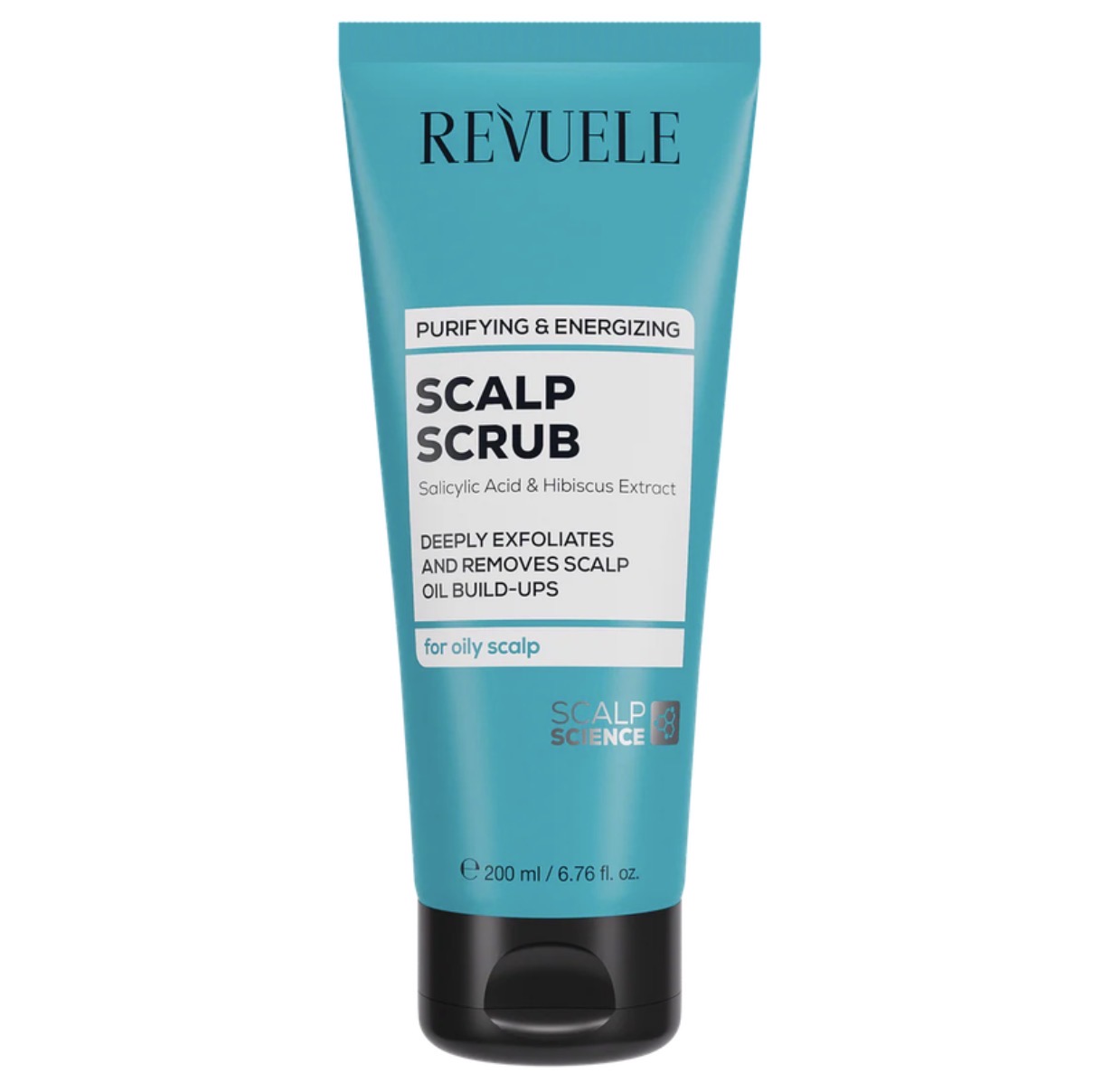 اسکراب کف سر رول Revuele مدل Purifying & Energizing مناسب پوست سر چرب حجم ۲۰۰ میل