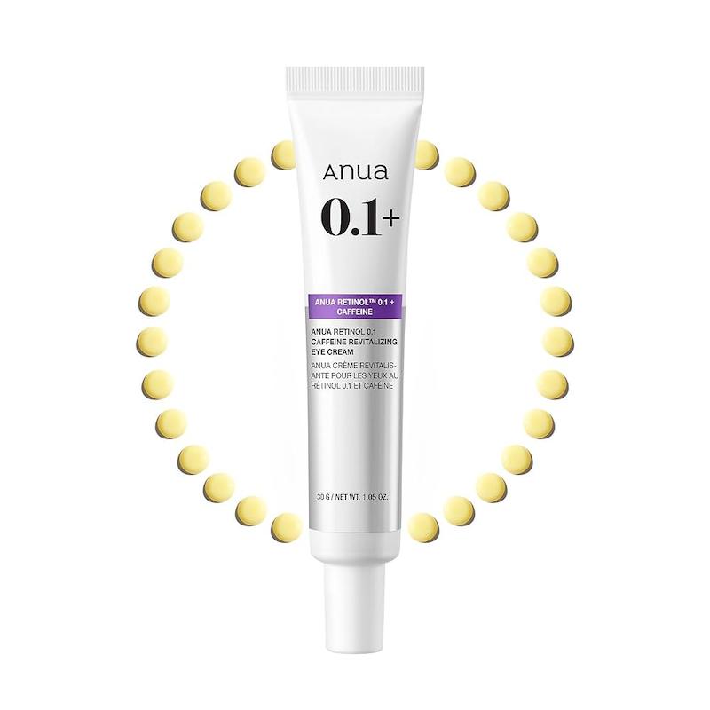 کرم دورچشم کافئین ورتینول آنوا ANUA Retinol 0.1 Caffeine Revitalizing Eye Cream
