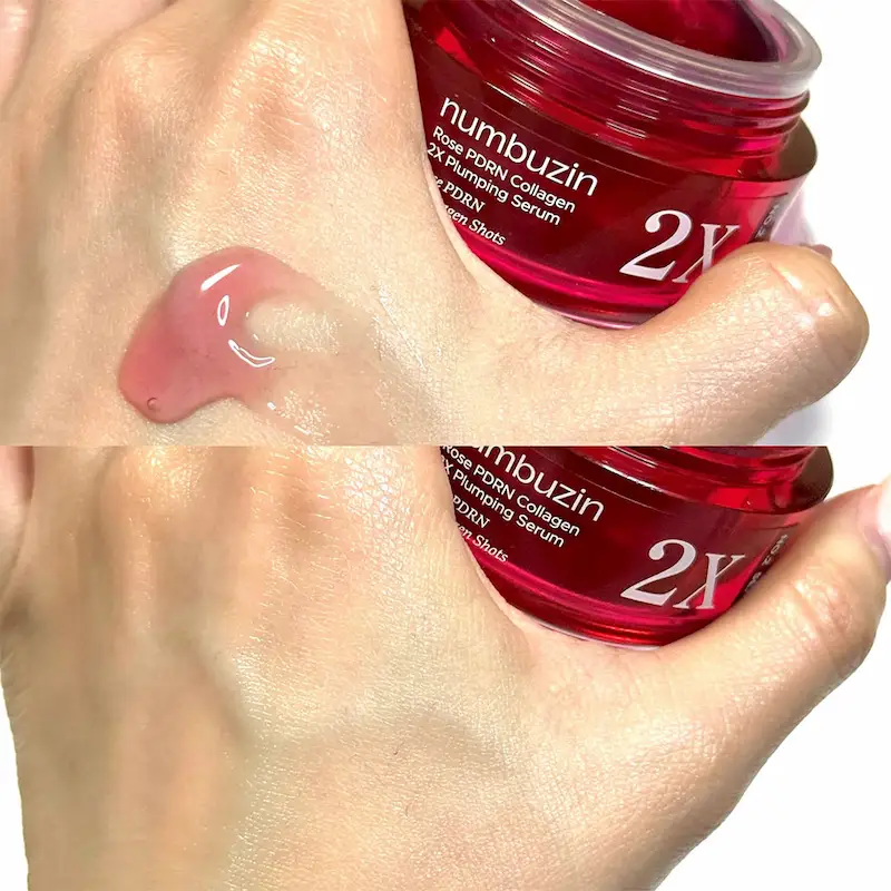 سرم ژله‌ای کلاژن ساز و حجم دهنده PDRN رز شماره 2X نامبوزین