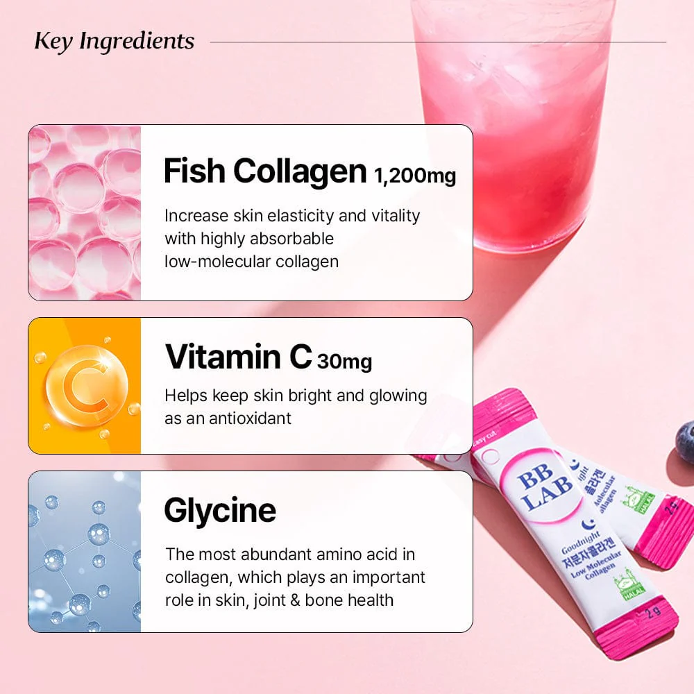 پودر کلاژن    برند Goodnight )BB LAB) مدل ریز مولکول 