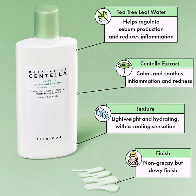 ضدآفتاب تی تریکا  میلکی (شیری )سنتلا اسکین 1004